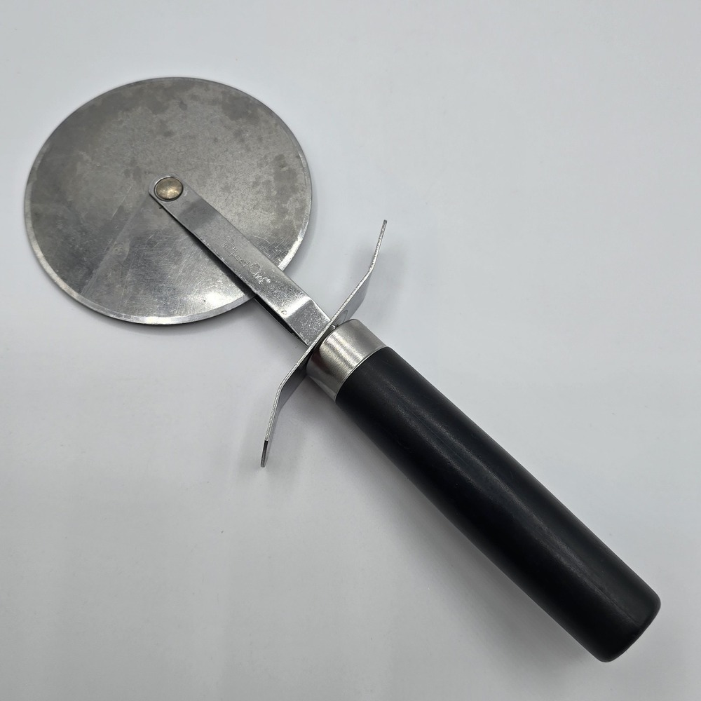 Pampered‎ Chef Pizza Cutter Stainless Steel Slicer Taiwan Retired NO COVER